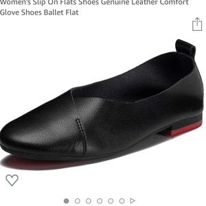 Genuine Leather Comfort Glove Shoes Ballet Flat